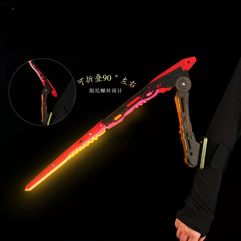 Cosplay Prop Katana - アニメサイバーパンクカタナマンティスブレード発光ソードナイフLEDライトコスプレ小道具ハロウィンおもちゃギフト
