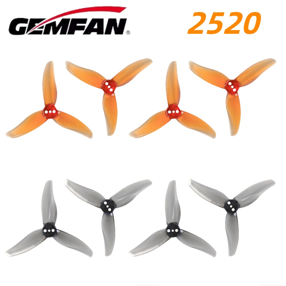 Ekko Cosplay Prop - 4ペア Gemfan Hurricane 2520 2.5X2X3 3ブレードPCプロペラ