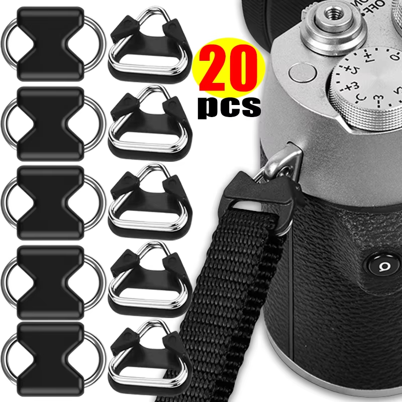 D Ring Strap - 20/2 個ラグリングカメラストラップ三角形スプリットリングフックストラップホルダーリングニコンソニー D-SLR カメラアクセサリー用