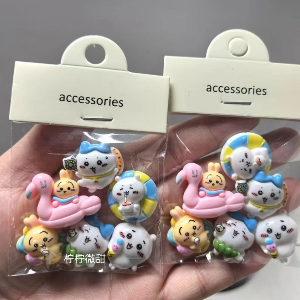 Cosplay Prop Diy - ちいかわうさぎ レジンDIYアクセサリー クリームグルー デカール スクーター 水筒