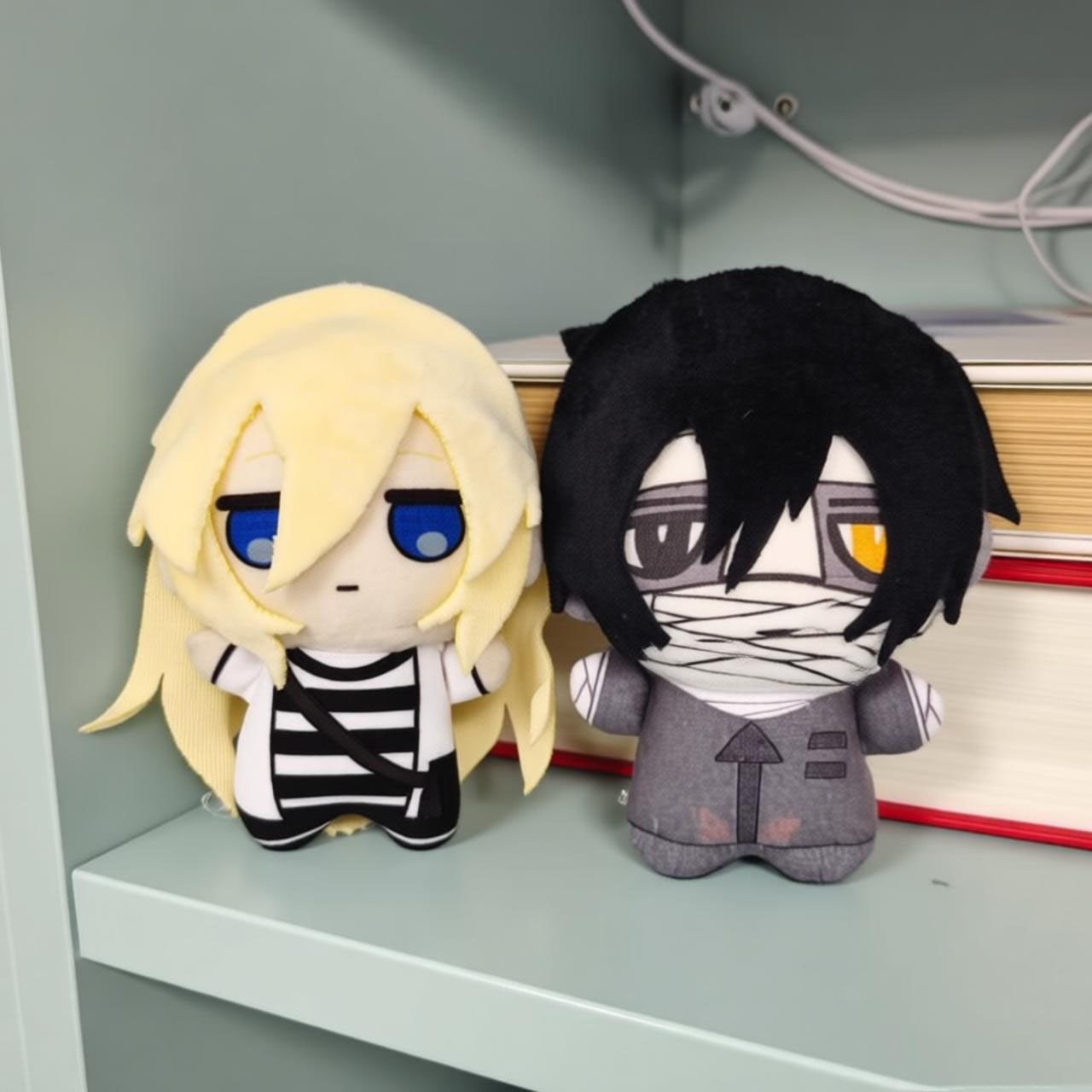 Cosplay Plushie Prop - 10 センチメートルアニメぬいぐるみ天使レイチェル・ガードナーアイザック・フォスターぬいぐるみデスレイザックぬいぐるみ人形フィギュアペンダントキーホルダーファンギフト