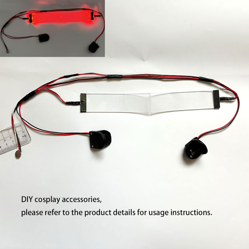 Cosplay Prop Kit - 赤い柔軟なブレンド可能なアイマスク,コスプレキット,男性用,スペアマスク,アイライトアクセサリー,ハロウィーン用のアクセサリー