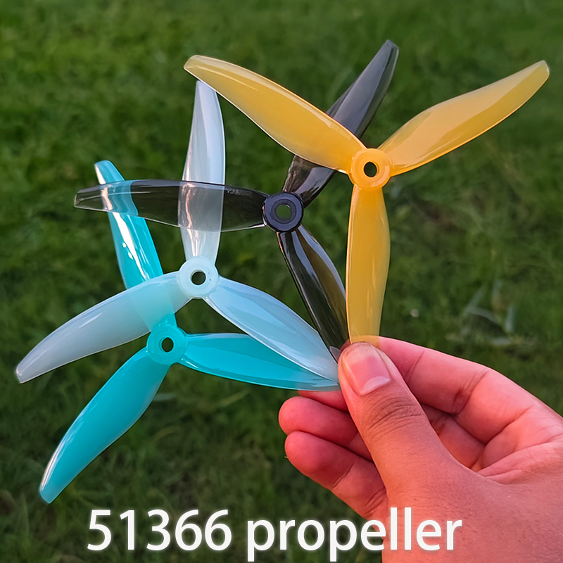 Ekko Cosplay Prop - 3ブレードt51366rc fpvドローン用プロペラ,エンジン出力部品,5インチ,2306,2207ペア