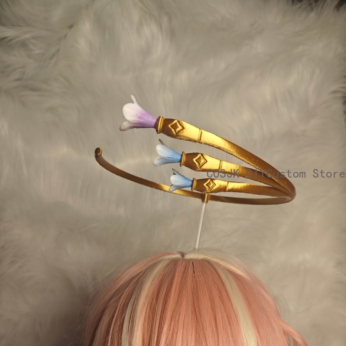 Cosplay Prop Kit - アニメゲーム Honkai スターレールコスプレコーナーアクセサリーハローヘッドウェアアングルヘアクリップモデルキットバレッタモデルロールプレイ小道具
