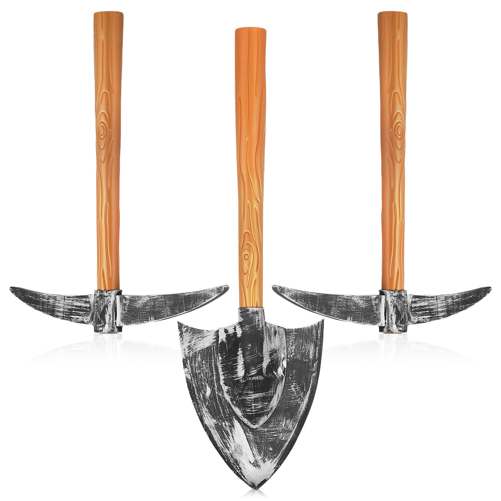 Cosplay Prop Axe - 1セット フォーム製のつるはしとスコップの小道具 ドワーフコスプレ ハロウィン ノームアクセサリー ステージパフォーマンス用
