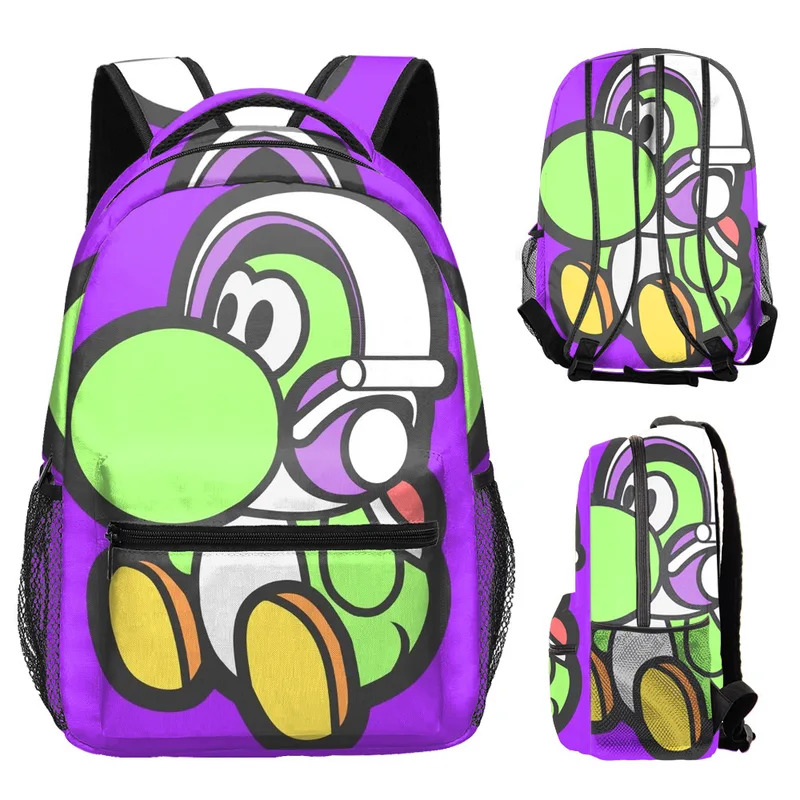 Cosplay Prop Bag - アニメコスプレ原宿人気おかしいヨッシー恐竜学生ランドセルノートブックバックパック 3D プリントオックスフォード防水男の子/女の子 72th