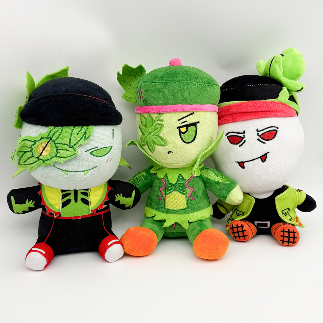 Cosplay Plushie Prop - 面白いゲーム緑大根ぬいぐるみグリーファーぬいぐるみ装飾用ぬいぐるみおもちゃ人形アニメホリデー誕生日プレゼント