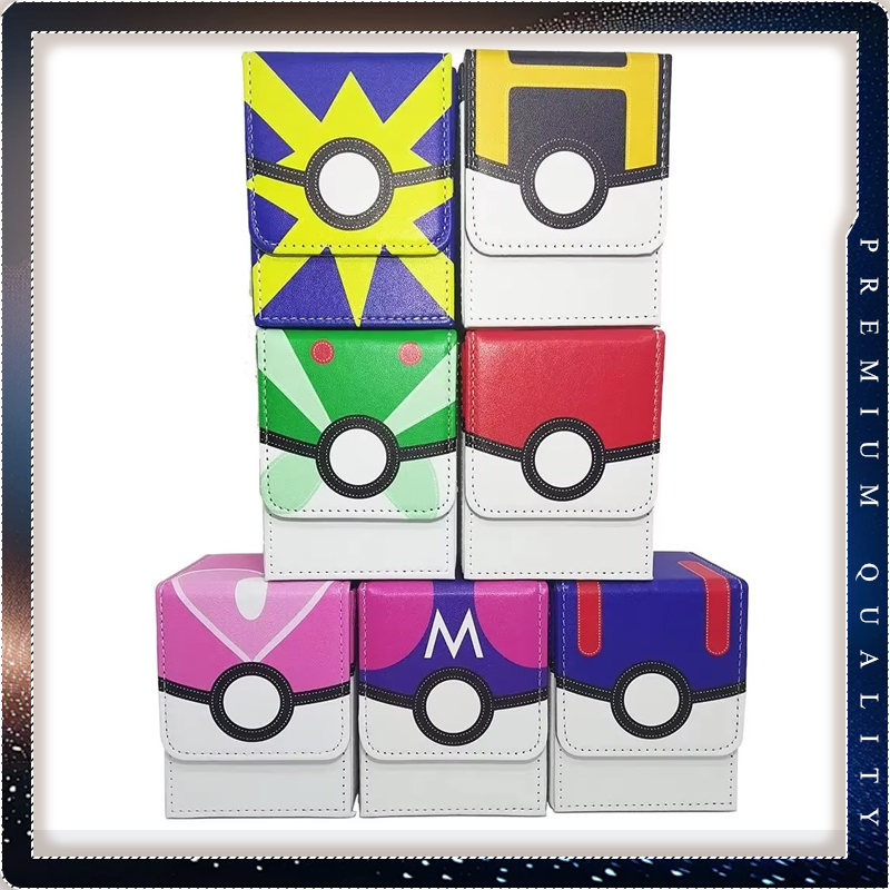 Pokeball Cosplay Prop - ポケモンマスターボール PTCG カード収納ボックスポケモン遊戯王カード用ポータブル卓上 TCG アクセサリーコレクターホリデーサプライズ