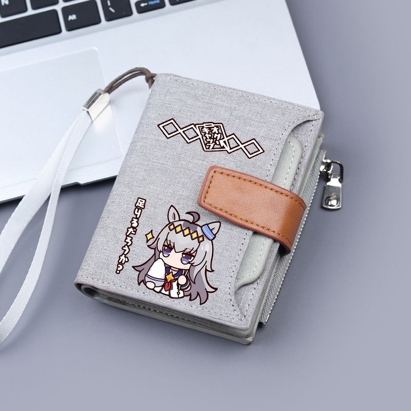 Cosplay Prop Bag - ゲームオグリキャップコスプレ漫画財布学生証ホルダーかわいい和風バッグロールプレイ小道具アクセサリーユニセックス