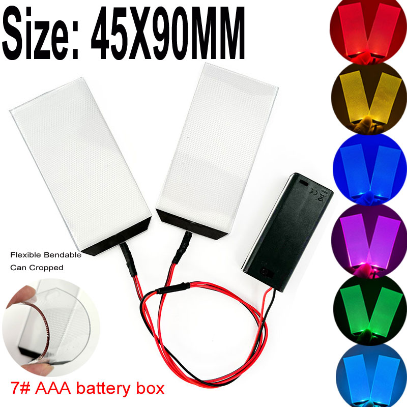 Cosplay Prop Kit - LEDアイライトキット,アイマスク,変更されたアイアクセサリー,コスプレキャラクター,7 #,単4電池ボックス,45x90mm,フレキシブル