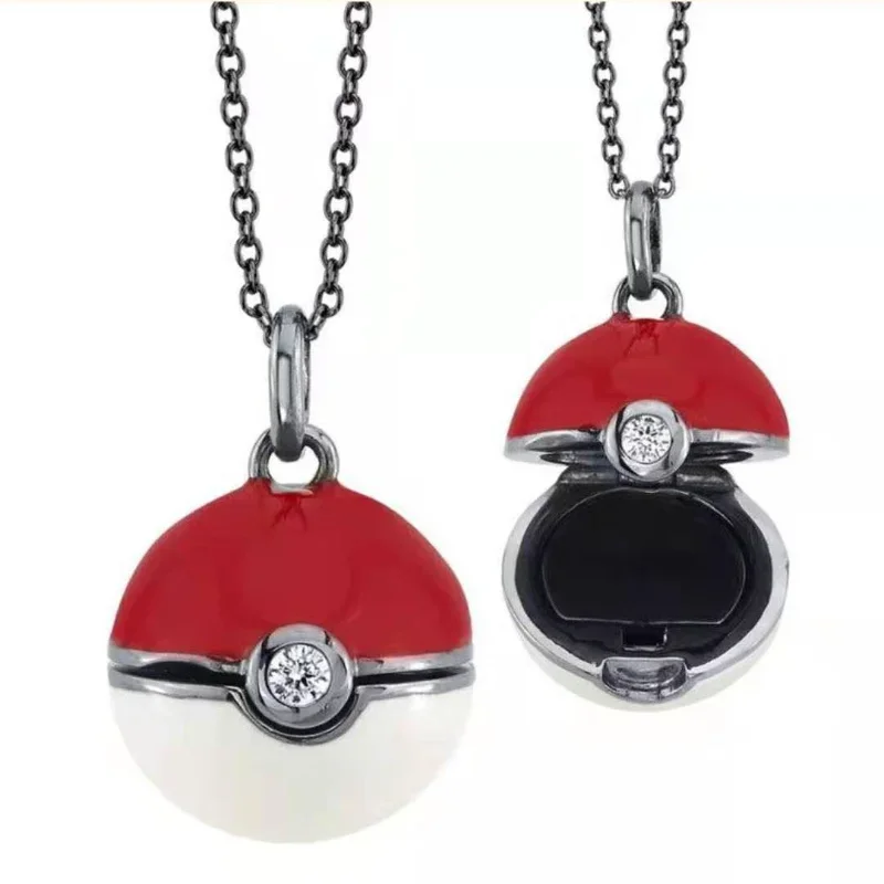 モンスターボールネックレスポケモンフィギュアアニメアクセサリ - Pokeball Cosplay Prop のレビューと価格