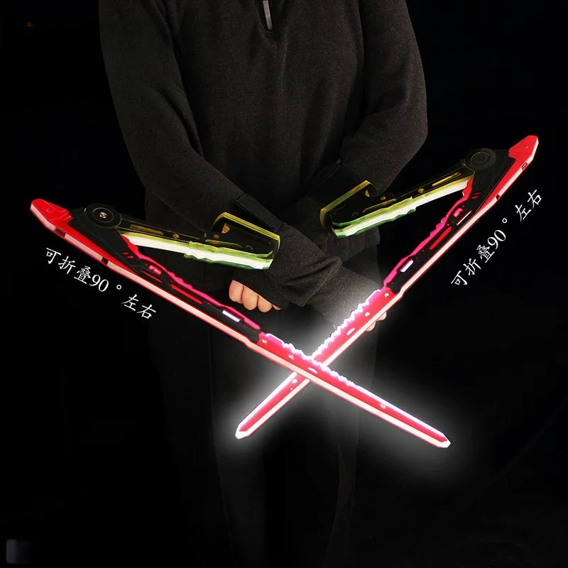 アニメサイバーパンクカタナマンティスブレード発光ソードナイフ - Cosplay Prop Katana のレビューと価格