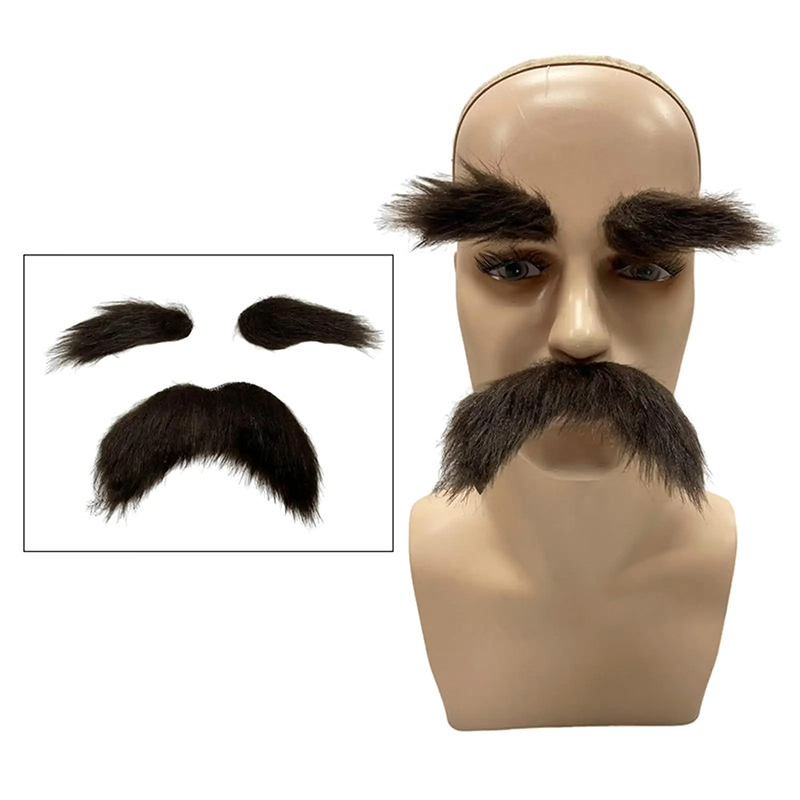眉毛キットコスプレ小道具装飾偽口ひげセット顔の毛クラブ活動用 - Cosplay Prop Kit のレビューと価格