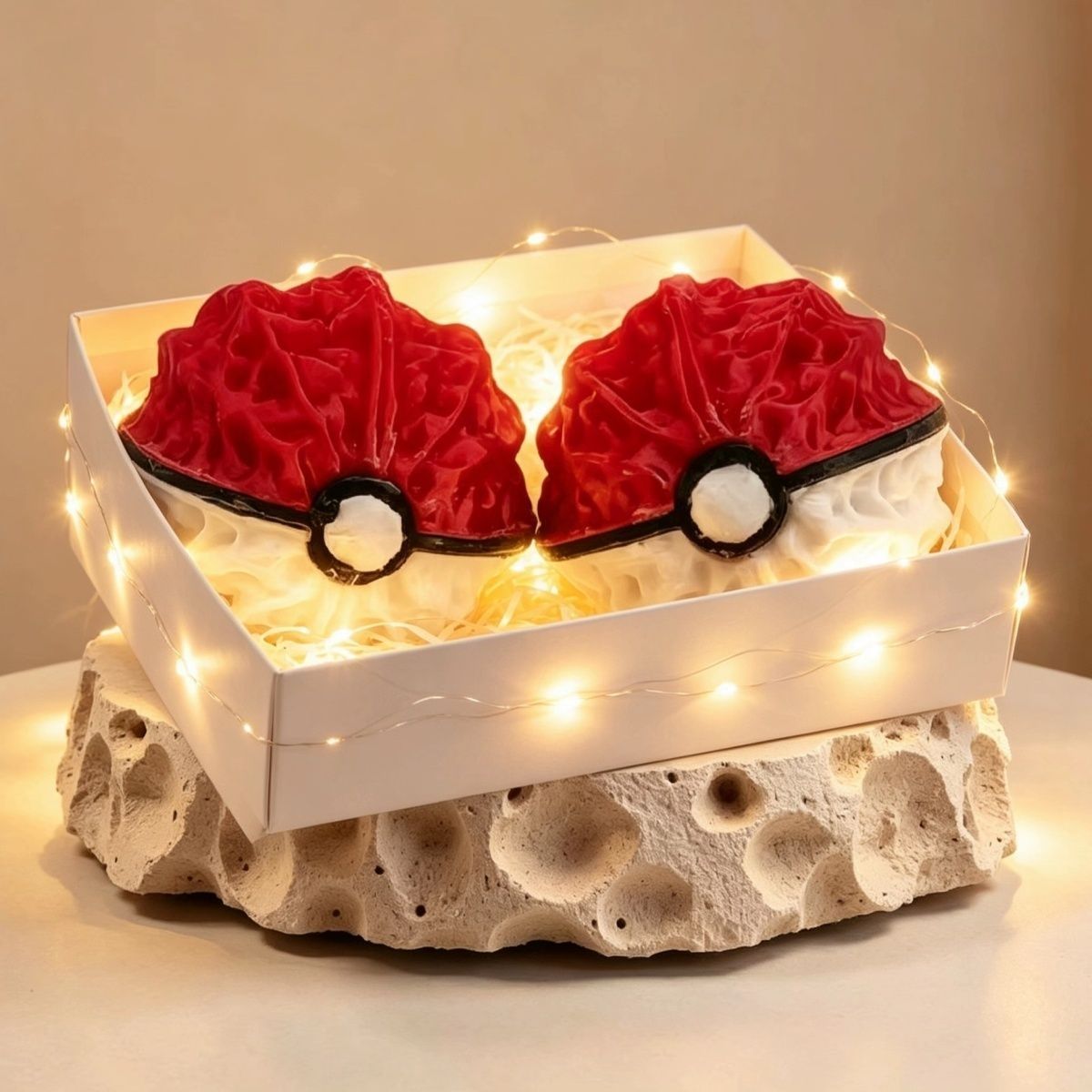 ポケモン ポケボール 3D ウォールナット レッドホワイト  - Pokeball Cosplay Prop のレビューと価格