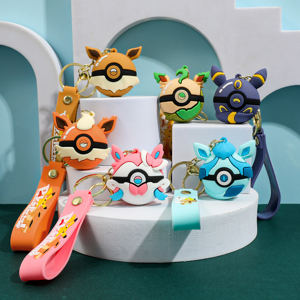 漫画ポケモンモンスターボールキーリングイーブイ進化ペンダント - Pokeball Cosplay Prop のレビューと価格