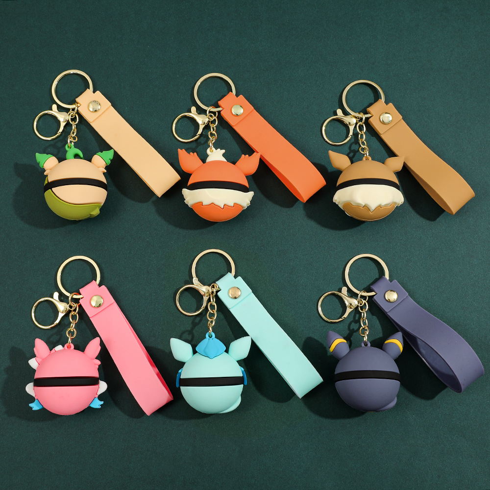 漫画ポケモンモンスターボールキーリングイーブイ進化ペンダント - Pokeball Cosplay Prop のレビューと価格