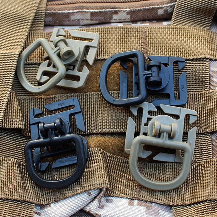 4 個 360 回転 D リングクリップタクティカルバッグア - D Ring Strap のレビューと価格
