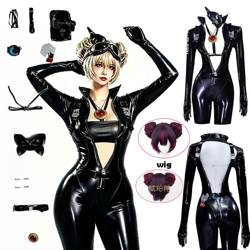 WHH アニメニッケクエンシーコスプレ衣装黒のボディスーツマ - Anime Cosplay Prop のレビューと価格