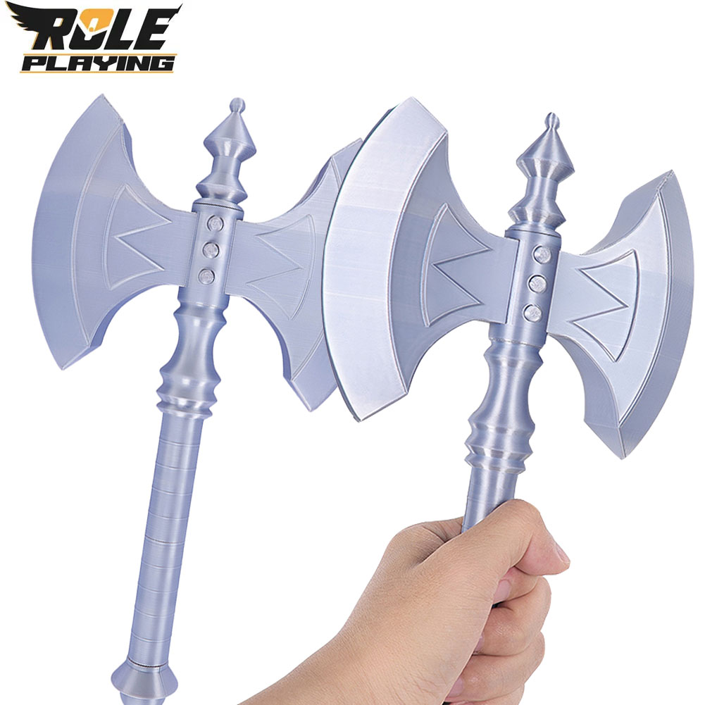 マンアックスコスプレ彼グレートダブルビットアックス小道具装飾 - Cosplay Prop Axe のレビューと価格