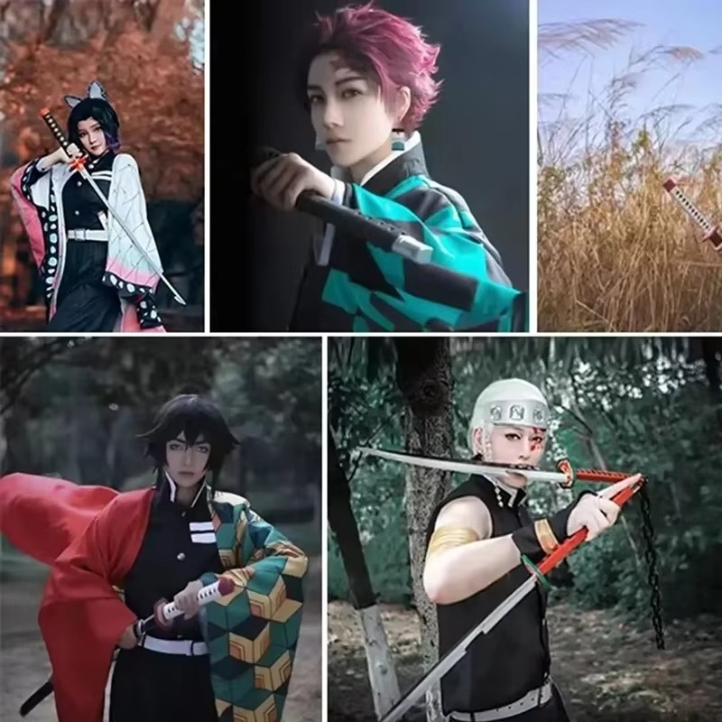 41 インチ/104 センチメートルデーモンスレイヤー刀アニ - Cosplay Prop Katana のレビューと価格