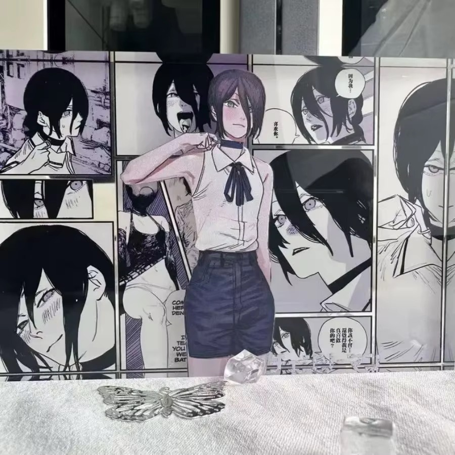 アニメフィギュアデンジとレゼアクリルスタンドカードモデルデス - Anime Cosplay Prop のレビューと価格
