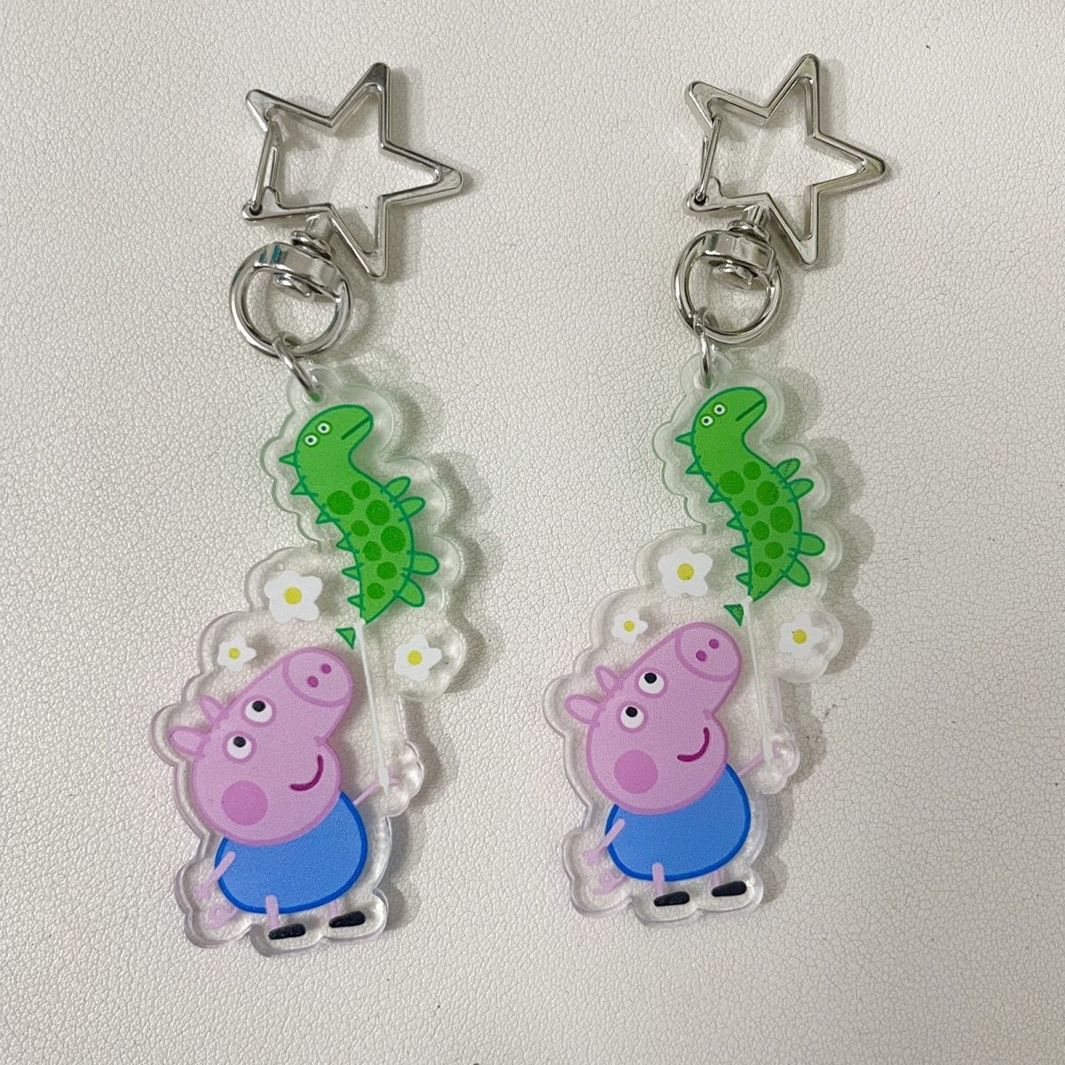 ペッパピッグ ジョージ アクリルフィギュアキーホルダー 鮮や - Cosplay Prop Diy のレビューと価格